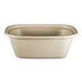 Food Containers & Lids | World Centric CT-SC-U3-LFP 8.7 in. x 6.5 in. x 3.1 in. 48 oz. Paper Fiber Containers - Natural (400/Carton) image number 0