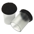 Chair Accessories | Master Caster 88450 1.38 in. Diameter Like New Solutions Floor Savers - Round Clear/Gray (8/Pack) image number 0