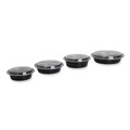 Food Containers & Lids | GEN FCPP-BC-32RND 7.28 in. x 7.28 in. x 2.55 in. 32 oz. Plastic Microwavable Food Container with Lid - Round Black/Clear (150/Carton) image number 3
