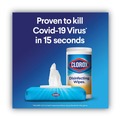 Cleaning Cloths & Wipes | Clorox 30208 7 in. x 8 in. 1-Ply Disinfecting Wipes - Fresh Scent/Citrus Blend, White (75/Canister, 3 Canisters/Pack) image number 5