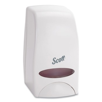 SOAP DISPENSERS | Scott 92144 5 in. x 5.25 in. x 8.38 in. 1000 mL Essential Manual Skin Care Dispenser - White