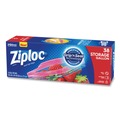 Resealable Bags | Ziploc 383233 10.56 in. x 10.75 in. Gallon Triple System Seal Double Zipper Storage Bags - Clear (38 Bags/Box, 9 Boxes/Carton) image number 3