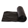 High-Density Trash Bags | Inteplast Group S366022K 36 in. x 60 in. 55 gal 22.1 mic Interleaved Roll High-Density Commercial Can Liners - Black (25 Bags/Roll, 6 Rolls/Carton) image number 2
