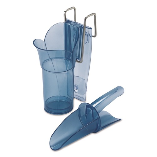 Kitchen Tools & Gadgets | San Jamar SAN SI5000 6 - 10 oz. Saf-T-Scoop and Guardian System for Ice Machines - Transparent Blue image number 0