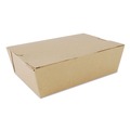 Food Containers & Lids | SCT SCH 0733 ChampPak 7.75 in. x 5.5 in. x 2.5 in. #3 Carryout Boxes - Kraft (200/Carton) image number 0