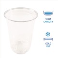 Cups | Boardwalk BWKPET10PK 10 oz. Plastic PET Cups - Clear (50/Pack) image number 3
