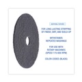Floor Pads-Stripping | Boardwalk BWK4020HIP 20 in. Diameter High Performance Stripping Floor Pads - Black (5/Carton) image number 4