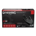 Food Service Disposable & Single Use Gloves | Ammex GPNB48100 5 mil Industrial Powder-Free Nitrile Gloves - X-Large, Black (1000/Carton) image number 0