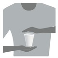 Cups | Dart 12J16 12 oz. Squat Foam Drink Cups - White (1000/Carton) image number 8