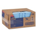 Cleaning Cloths & Wipes | Tork 192196 13 in. x 21 in. Quat Friendly 1/4 Fold Foodservice Cloths - Blue (150/Carton) image number 2