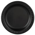 Plates | Dart 9PBQR 9 in. Quiet Classic Laminated Foam Dinnerware Plate - Black (500/Carton) image number 0