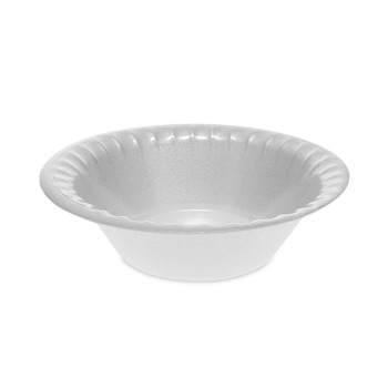 Pactiv Corp. YTK100120000 12 oz. Placesetter Deluxe Laminated Foam Dinnerware Bowl - White (1000/Carton)
