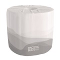 Floor Dusters & Accessories | Georgia Pacific Professional 19880/01 2-Ply Septic Safe Pacific Blue Basic Bathroom Tissue - White (550 Sheets/Roll, 80 Rolls/Carton) image number 4