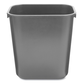 Rubbermaid Commercial FG295500BLA 3.5-Gallon Rectangular Deskside Wastebasket - Black