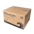 Perforated Roll & Hand Towels | Boardwalk BWK6191 9.05 x 10 Windshield Paper Towels - Blue (9/Carton) image number 2