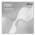 Perforated Roll & Hand Towels | Kleenex 25630 7.5 in. x 700 ft. Hard Roll Paper Towels with Green Core - White (6/Carton) image number 7
