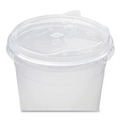 Cup Lids | Karat C-KC107TS-SH Strawless Sipper Plastic PET Lids Fits 32 oz. Cold Cups - Clear (1000/Carton) image number 2