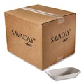 Food Trays & Liners | Chinet 10405 9 in. x 7 in. Savaday Molded Fiber Food Tray - Beige (500/Carton) image number 1
