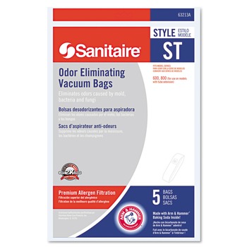 Sanitaire 63213B Style ST Disposable Vacuum Bags for SC600 and SC800 Series (5/Pack)