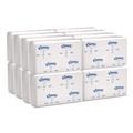 Perforated Roll & Hand Towels | Kleenex 01500 10.13 in. x 13.15 in. 1-Ply C-Fold Paper Towels - White (2400/Carton) image number 0