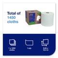 Cleaning Cloths & Wipes | Tork 500105 1-Ply 9 in. x 12.4 in. Light Duty Cleaning Cloth Giant Roll - White (1/Carton) image number 2
