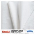 Perforated Roll & Hand Towels | WypAll 34770 1/4 Fold 11 in. x 23 in. General Clean X60 Cloths - White (900/Carton) image number 3