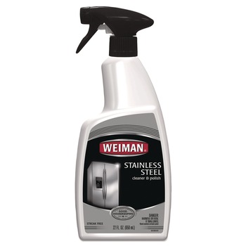 PRODUCTS | WEIMAN 108EA 22 oz Trigger Spray Bottle Stainless Steel Cleaner and Polish - Floral Scent