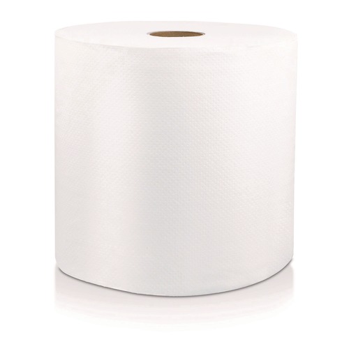 Perforated Roll & Hand Towels | Livi VPG Select 46529 8 in. x 800 ft. 1-Ply Hard Wound Roll Towel - White (6/Carton) image number 0
