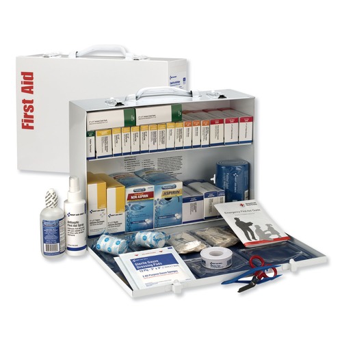First Aid Kits | First Aid Only 90573 ANSI 2015 Class Bplus Type I and II Industrial First Aid Kit for 75 People with Metal Case (1-Kit) image number 0