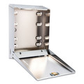 Towel Dispensers | San Jamar T1900XC 11.38 in. x 4 in. x 14.75 in. C-Fold/Multifold Towel Dispenser - Chrome image number 6