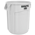 Indoor Waste Receptacles | Rubbermaid Commercial FG262000WHT 20 gal. Plastic Vented Round Brute Container - White image number 0