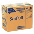 Perforated Roll & Hand Towels | Georgia Pacific Professional 28143 SofPull 7.8 in. x 15 in. 1-Ply Perforated Paper Towel - White (560/Roll, 4-Rolls/Carton) image number 1