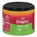 Coffee - Half-caffeinated | Folgers 2550030444 22.6 oz. Canister Half Caff Coffee (6/Carton) image number 1