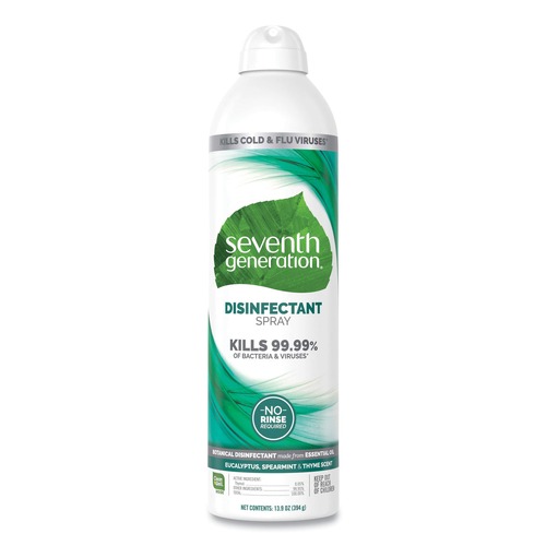 Disinfecting & Cleaning Solutions | Seventh Generation 22981 13.9 oz. Spray Bottle Disinfectant Sprays - Eucalyptus/Spearmint/Thyme (8/Carton) image number 0