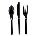 Disposable Spoons | Wego 54101100 Polystyrene Spoon - Black (1000/Carton) image number 2