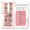 Feminine Care Dispenser Liners | HOSPECO SBX50 3.38 in. x 2 in. x 9.75 in. Scensibles Personal Disposal Bags - Pink (1200/Carton) image number 2
