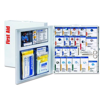 FIRST AID KITS | First Aid Only FAO746006021 SmartCompliance No Medication Metal Case Food Service First Aid Kit for 50 People (260-Pieces/Kit)