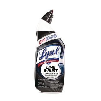 TOILET BOWL CLEANERS | LYSOL Brand 19200-98013 24 oz. Disinfectant Toilet Bowl Cleaner with Lime/Rust Remover - Atlantic Fresh Scent