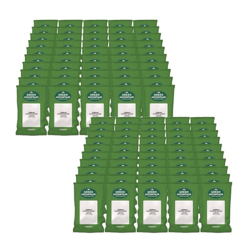 Coffee - Caffeinated | Green Mountain Coffee 5000345756 2.2 oz Coffee Fraction Packs - Vermont Country Blend (100/Carton) image number 0