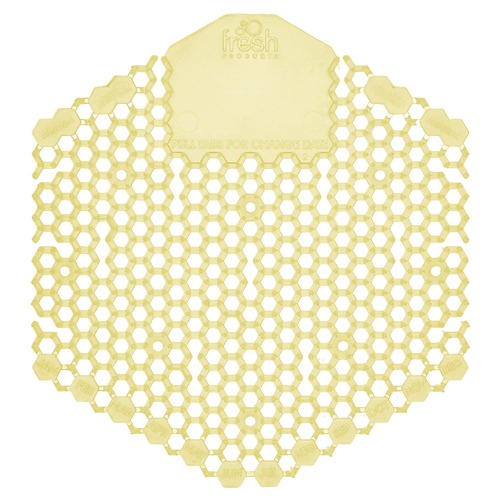 Toilet & Urinal Deodorizers | Fresh Products 3WDS-F-010I060M-10 Wave 3D Urinal Deodorizer Screen - Citrus Scent, Yellow (10/Box) image number 0