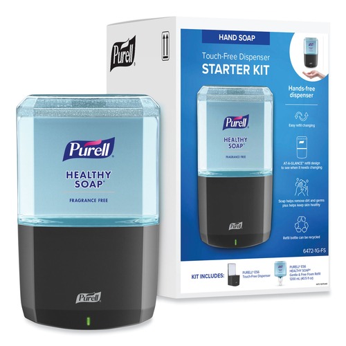 Soap Dispensers | PURELL 6472-1G-FS 1200 ml HEALTHY SOAP Gentle and Free Foam ES6 Starter Kit - Graphite image number 0