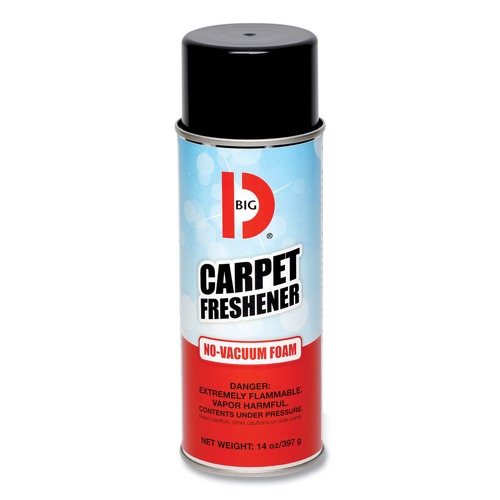 Air Fresheners & Odor Eliminators | Big D Industries 024100 14 oz No-Vacuum Carpet Freshener - Fresh Scent (12/Carton) image number 0