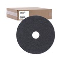 Floor Pads-Stripping | Boardwalk BWK4017BLA 17 in. Diameter Stripping Floor Pads - Black (5/Carton) image number 0