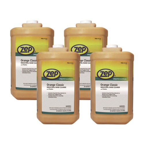 Hand Soaps | Zep Professional 1046475 1 gal. Bottle Industrial Hand Cleaner - Orange (4/Carton) image number 0