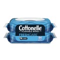 Hand Sanitizing Wipes | Cottonelle 35970 Fresh Care 1-Ply 3.73 in. x 5.5 in. Flushable Cleansing Cloths - White (8/Carton) image number 1
