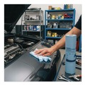 Perforated Roll & Hand Towels | Boardwalk AUTORL1650B 9.4 in. x 11 in. Automotive Shop Towel Rolls - Blue (30/Carton) image number 5