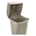 Outdoor Waste Receptacles | Rubbermaid Commercial FG843088BEIG Ranger 35-Gallon Fire-Safe Structural Foam Container - Beige image number 6