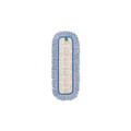 Mop Heads | Rubbermaid Commercial FGQ41600BL00 18 in. Nylon/Polyester Microfiber High Absorbency Mop Pad - Blue (6/Carton) image number 1