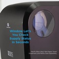 Towel Dispensers | Georgia Pacific Professional 59589 Pacific Blue Ultra 12.9 in. x 9 in. x 16.8 in. Mechanical Paper Towel Dispenser - Black image number 5