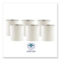 Perforated Roll & Hand Towels | Boardwalk 6700W 8 in. x 700 ft. 1 Ply Hard Wound Towel - White (6/Carton) image number 5